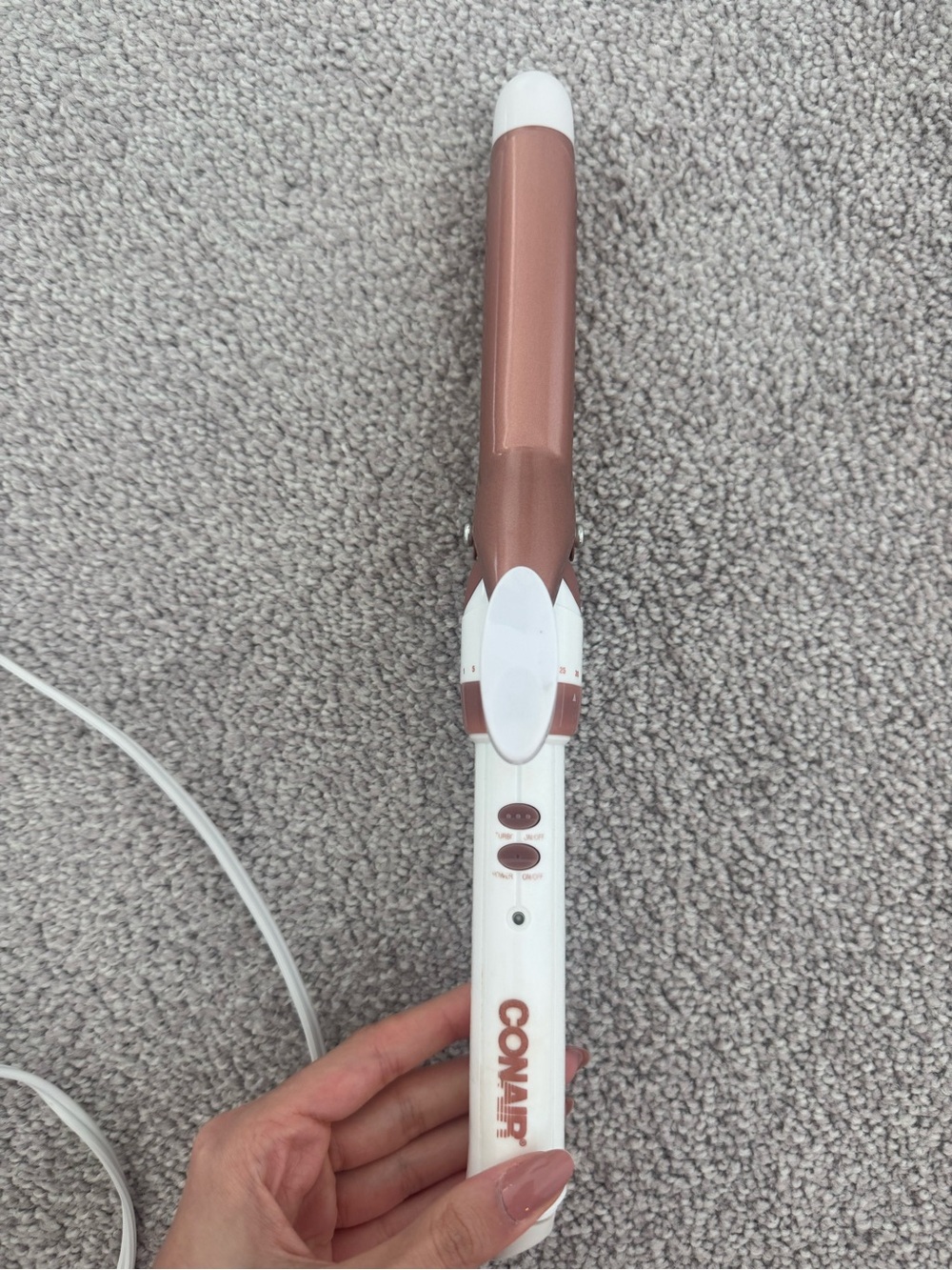 Conair Rose Gold and White 1" Curling Iron